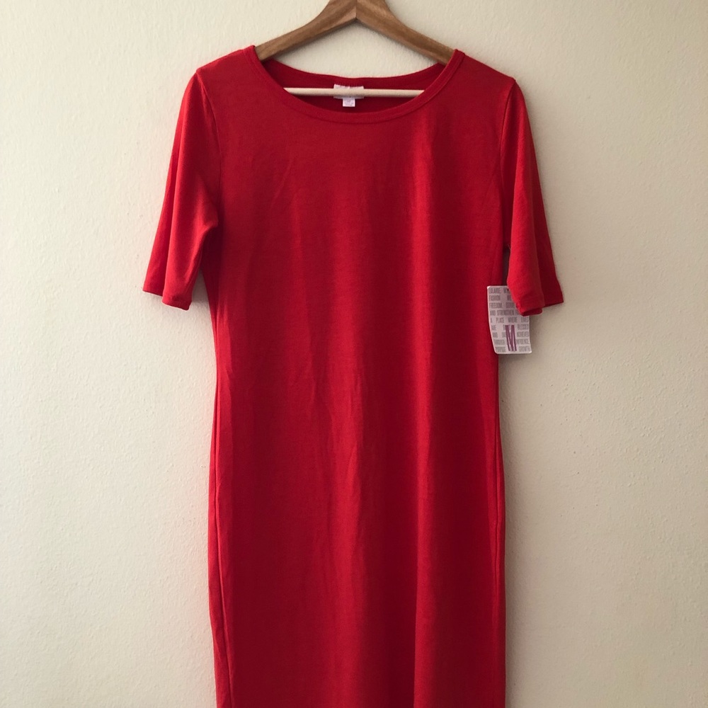 NWT LuLaRoe Red Julia Dress